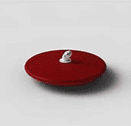 A red Dekoda disc tip for smooth navigation
