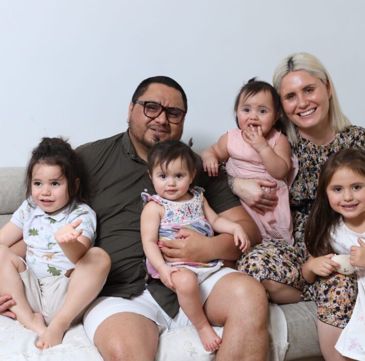 Ebony, Hollie and their family