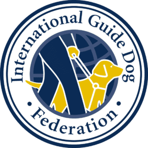 Image shows the International Guide Dog Federation logo.