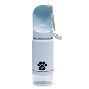 image show Pet Food Water Bottle with paw print and logo