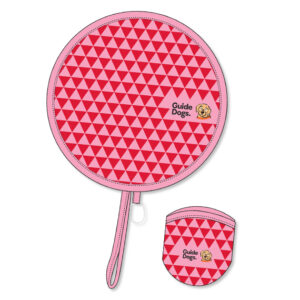 Pink and red twist fan
