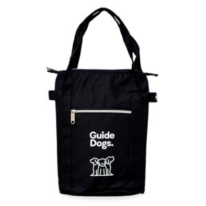 Black wine cooler bag wide.